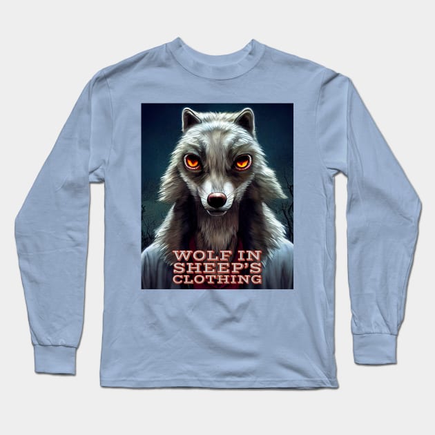 Wolf In Sheep Clothing Poster Long Sleeve T-Shirt by Edongski303 Teepublic Merch